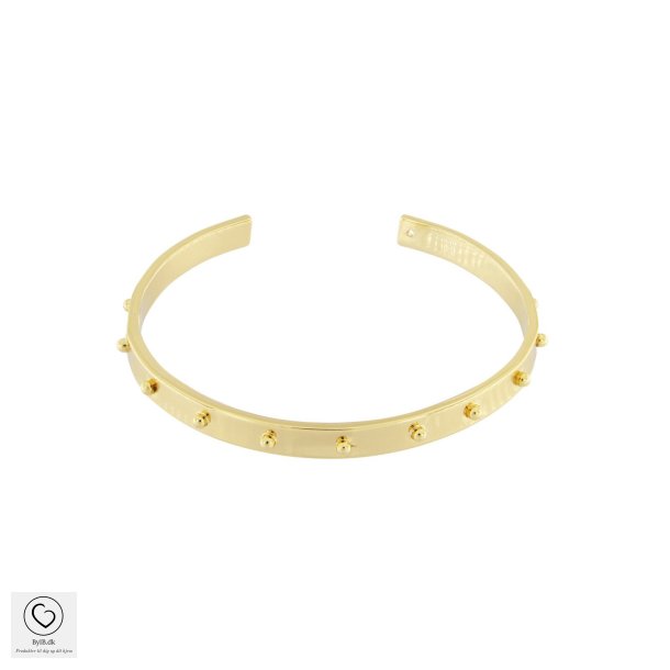 Dansk Copenhagen guldbelagt armbnd, model Brooklyn Cuff 