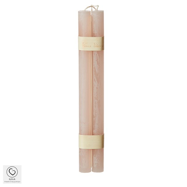 Vance Kitira Timber stagelys i Soft Pink, st med 2 stk, Ml: D2,25 x H31 cm  