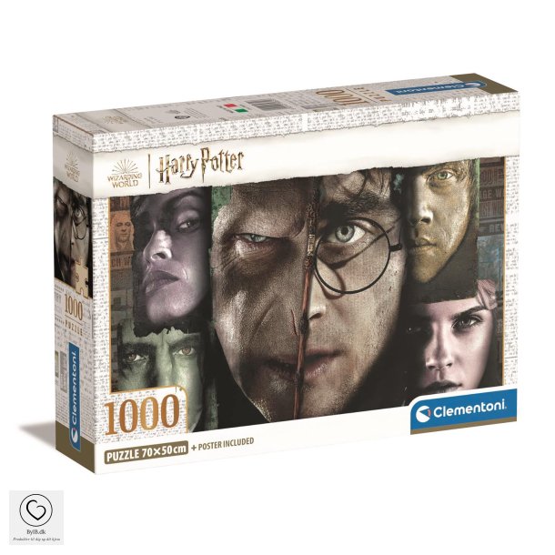 Clementoni Puzzle - 1000 brikker Harry Potter ansiger