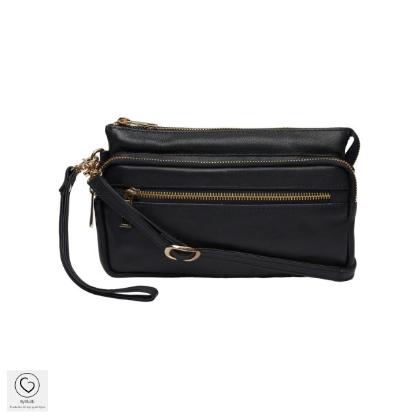 Tim og Simonsen clutch, sort, model Betty