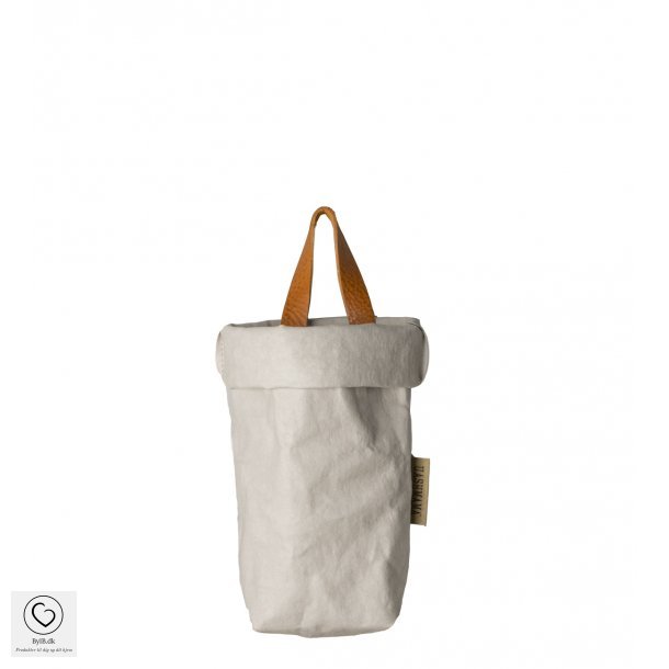 UASHMAMA Large Paper Bag med hank, Grey