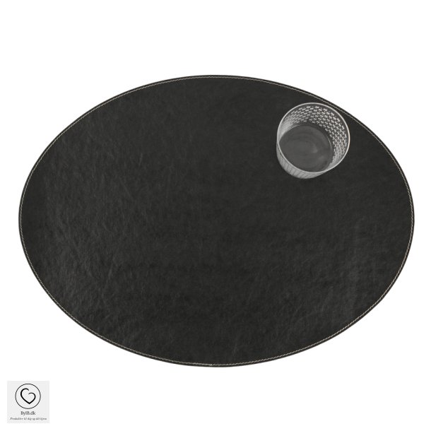 UASHMAMA Oval dkkeserviet, Sort